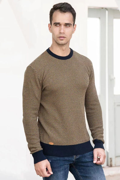 MIRAVO | Maglione da uomo con motivo a quadri