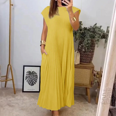 Leviana™ | Pleated Maxi Dress