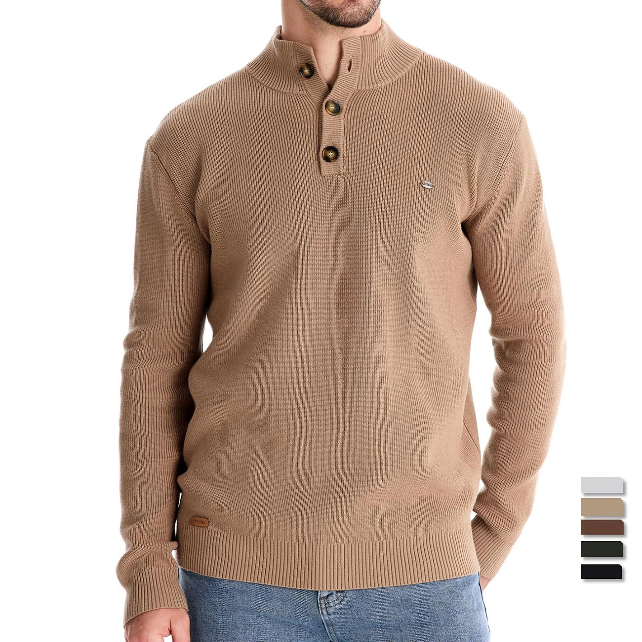 MIRAVO | Maglione da uomo con design a bottoni