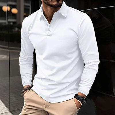 Ethan™ - Polo Casual a Maniche Lunghe