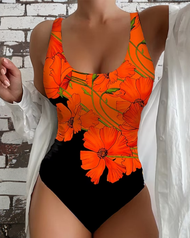 Lucy | Costume da bagno floreale in un pezzo