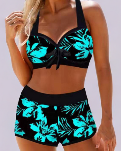 Sherrie | Costume da bagno a vita alta con motivo floreale
