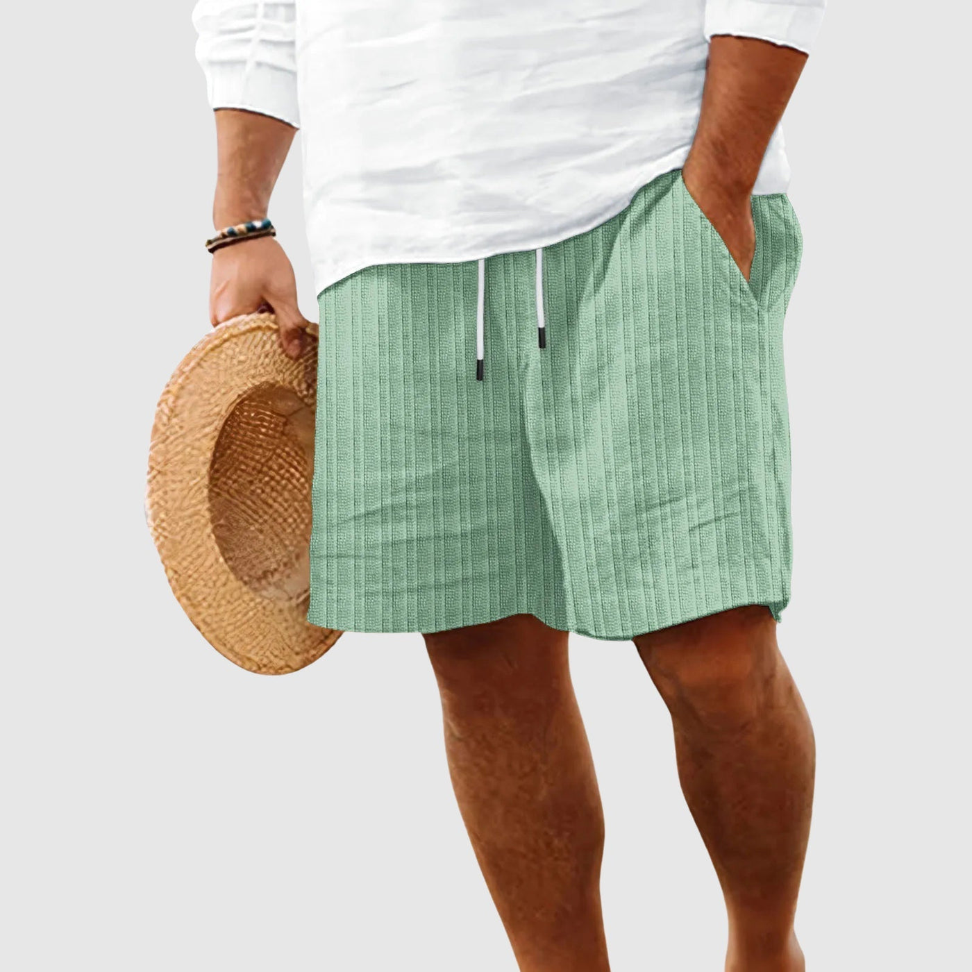 Pantaloni Corti Striati Theodore Willow al Tramonto