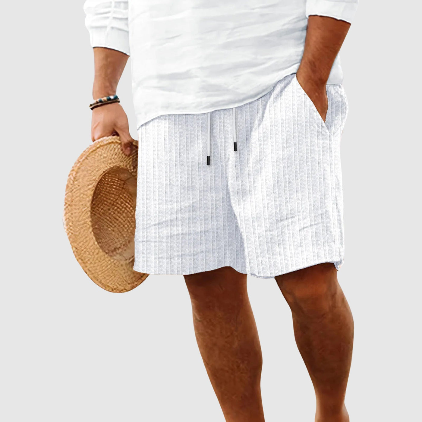 Pantaloni Corti Striati Theodore Willow al Tramonto