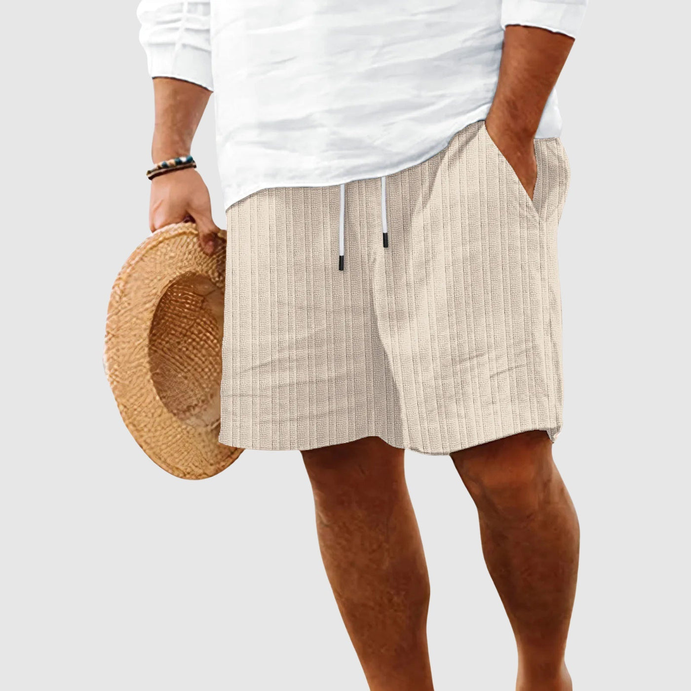 Pantaloni Corti Striati Theodore Willow al Tramonto