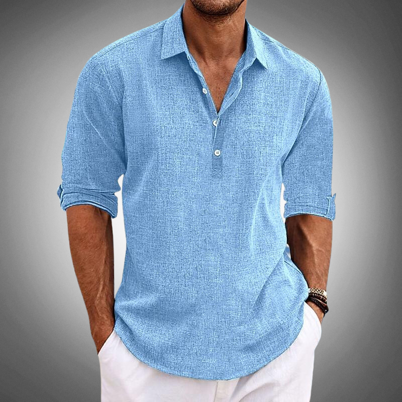 Lorenzo | Camicia in lino con classe casual