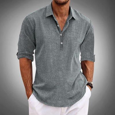 Lorenzo | Camicia in lino con classe casual