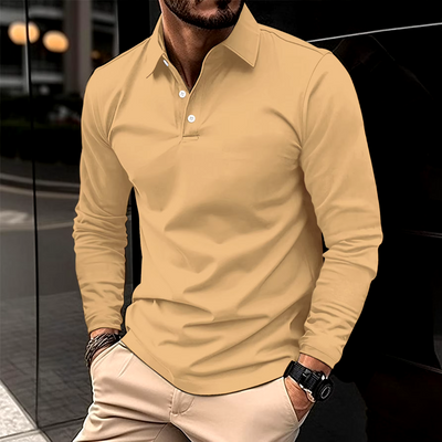 Ethan™ - Polo Casual a Maniche Lunghe