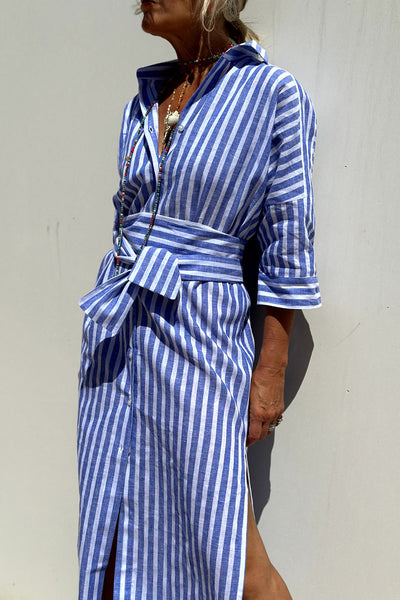 Sophia | Camicia Abito con Righe Intramontabili e Comfort Elegante