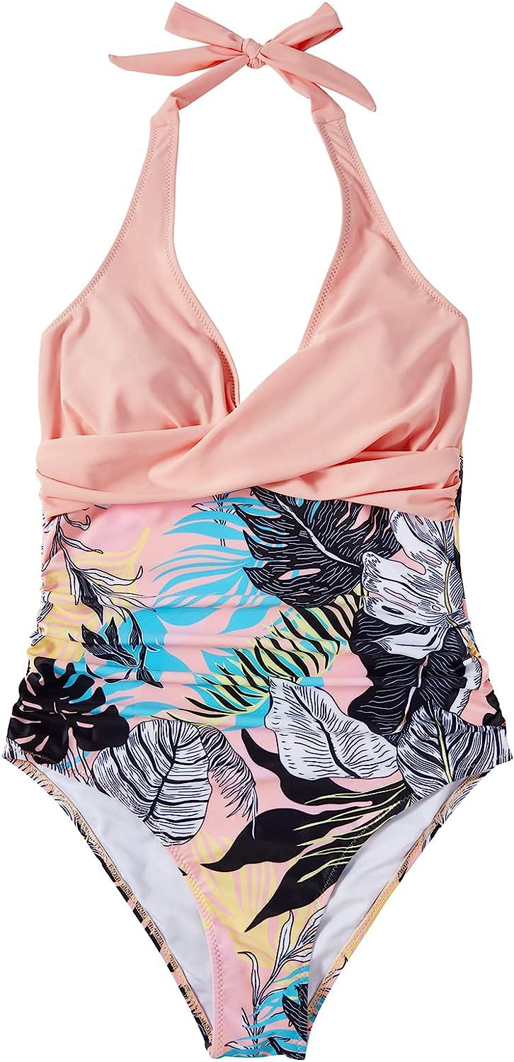 Varella | Costume da Bagno Foglia Tropicale – Scollo a V e Stile Modellante