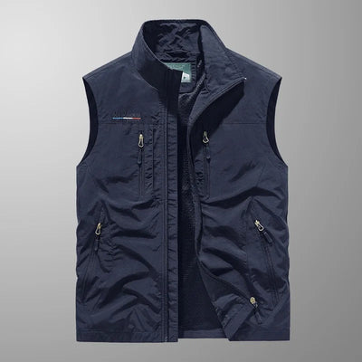 Casper – Gilet cargo traspirante con tasche multiple