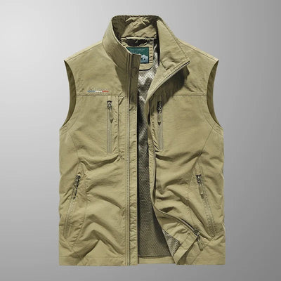 Casper – Gilet cargo traspirante con tasche multiple