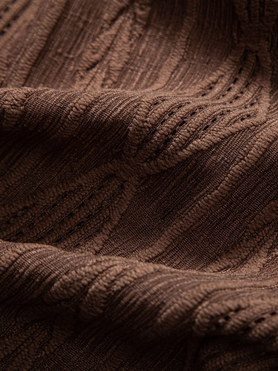 Camicia Cubana Jacquard Geometrica