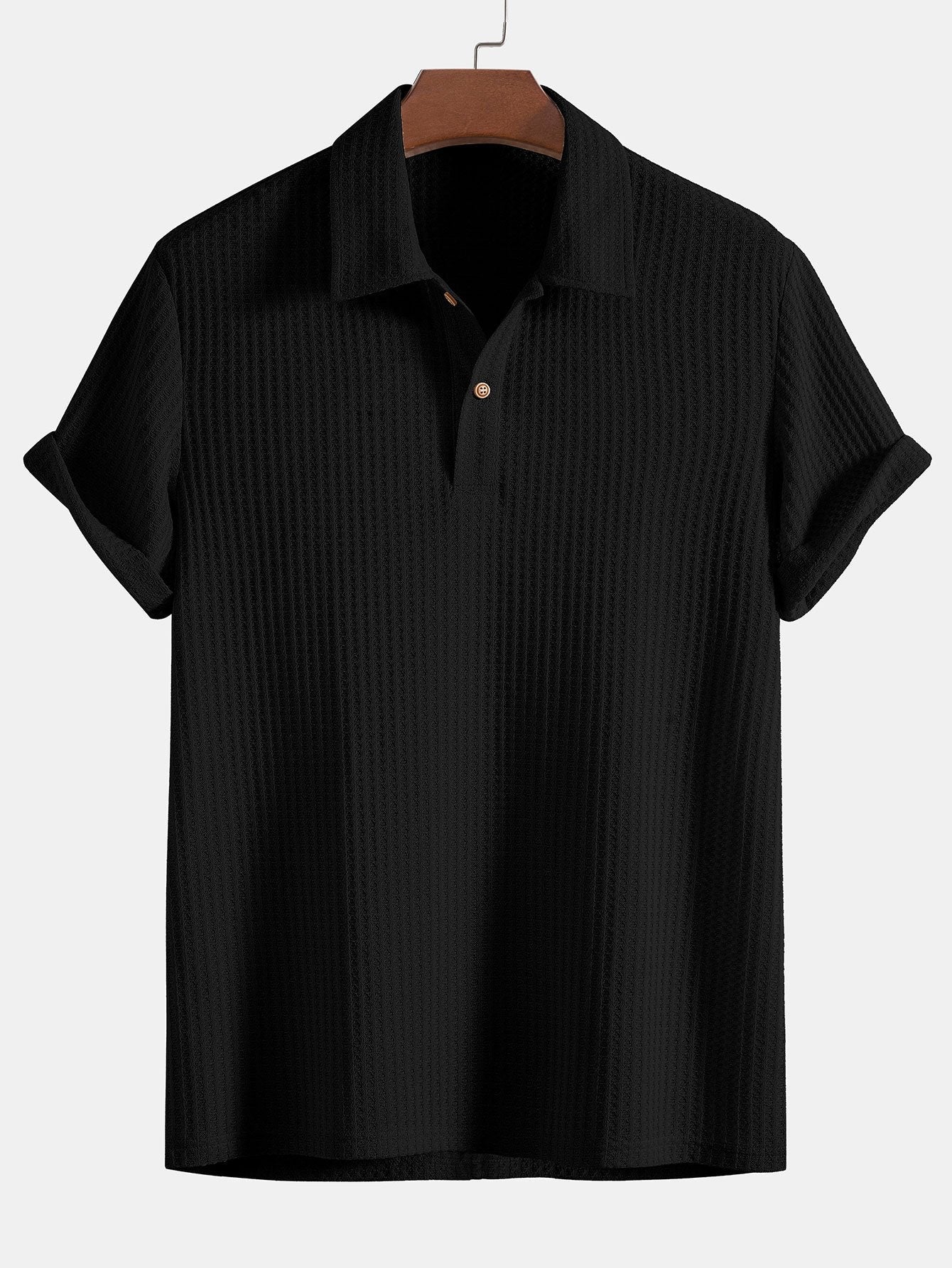 Polo in Maglia Waffle
