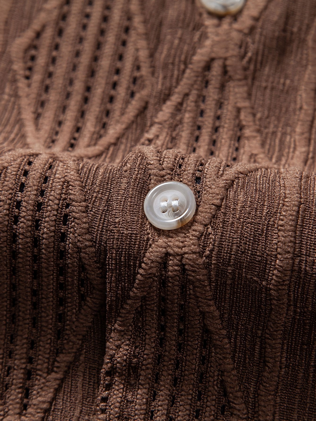 Camicia Cubana Jacquard Geometrica