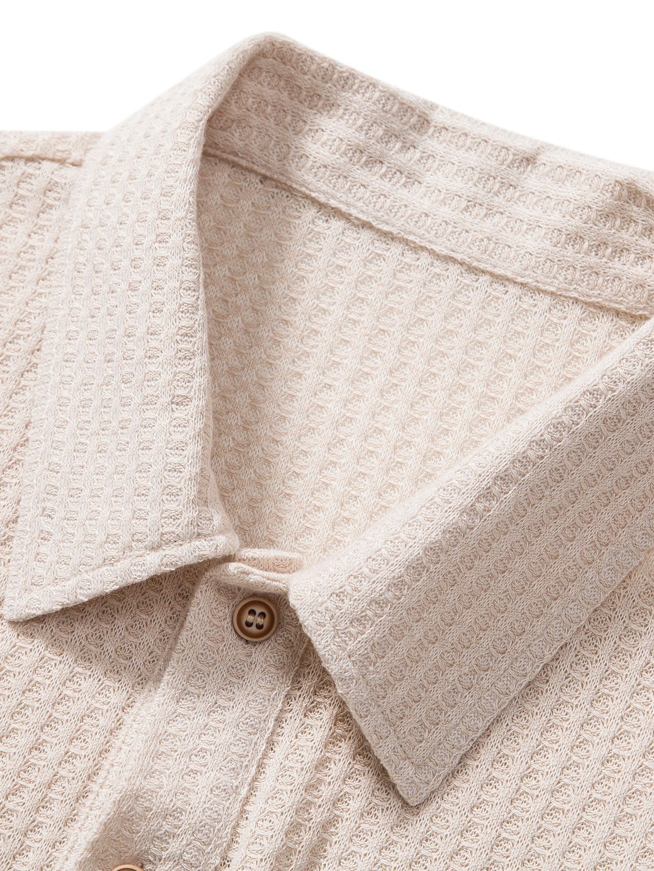 Polo in Maglia Waffle