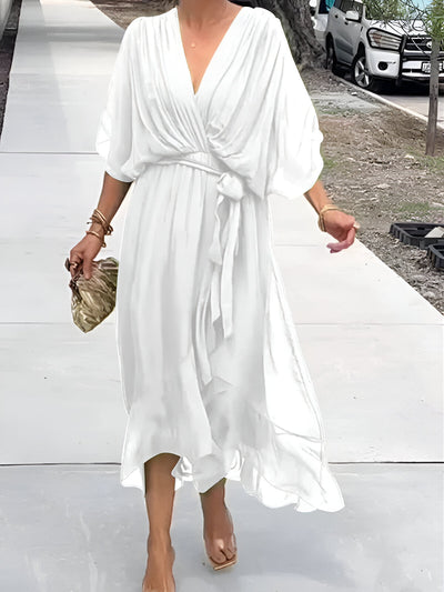 Monica™ | Abito in chiffon con scollo a V