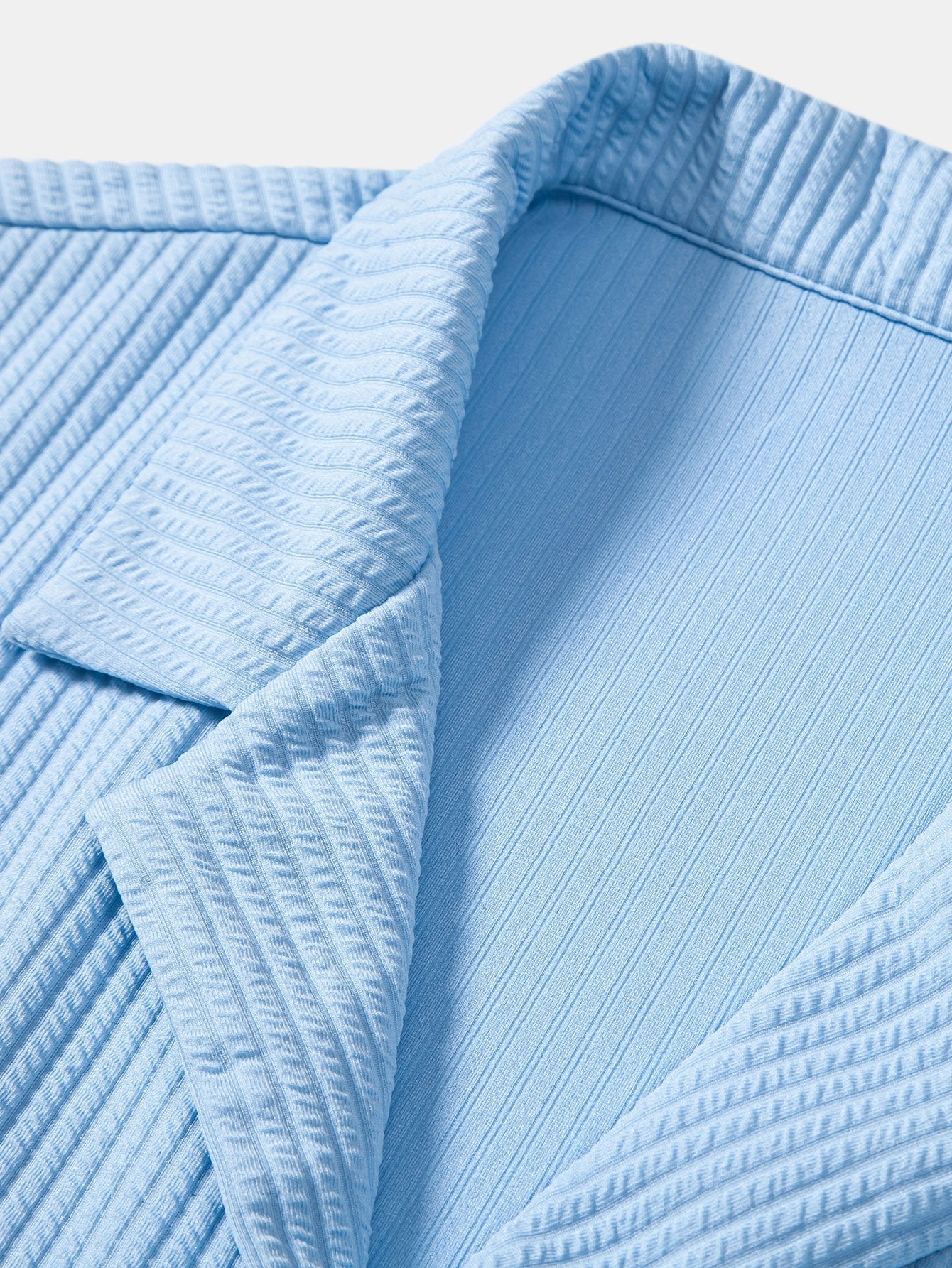 Camicia Cubana Profonda a Coste Muscle Fit & Pantaloni Corti a Coste con Coulisse