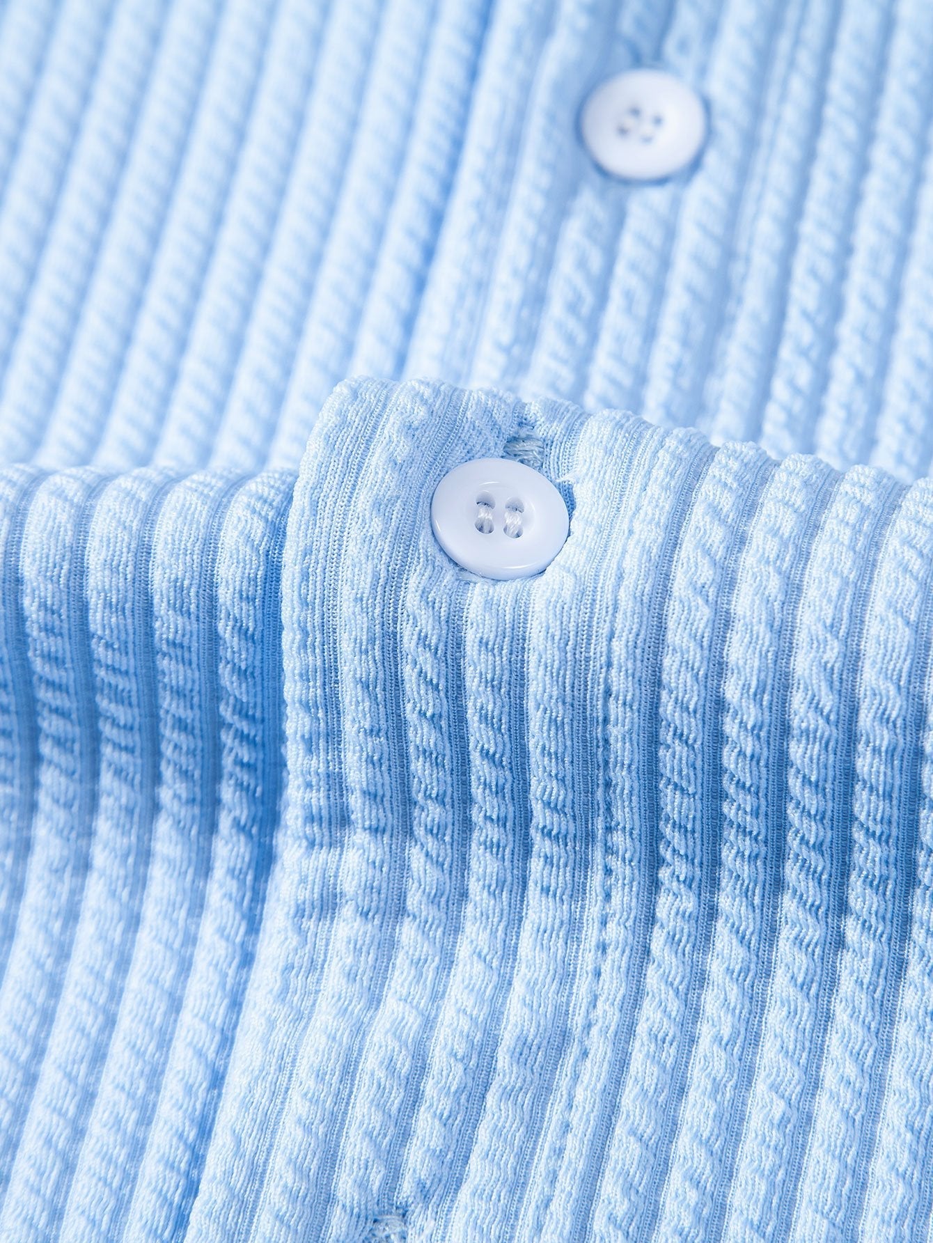 Camicia a Collo Alto a Costine Fit Muscolare
