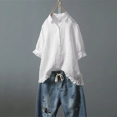 ELENA | Elegant Women's Cotton Blend Shirt