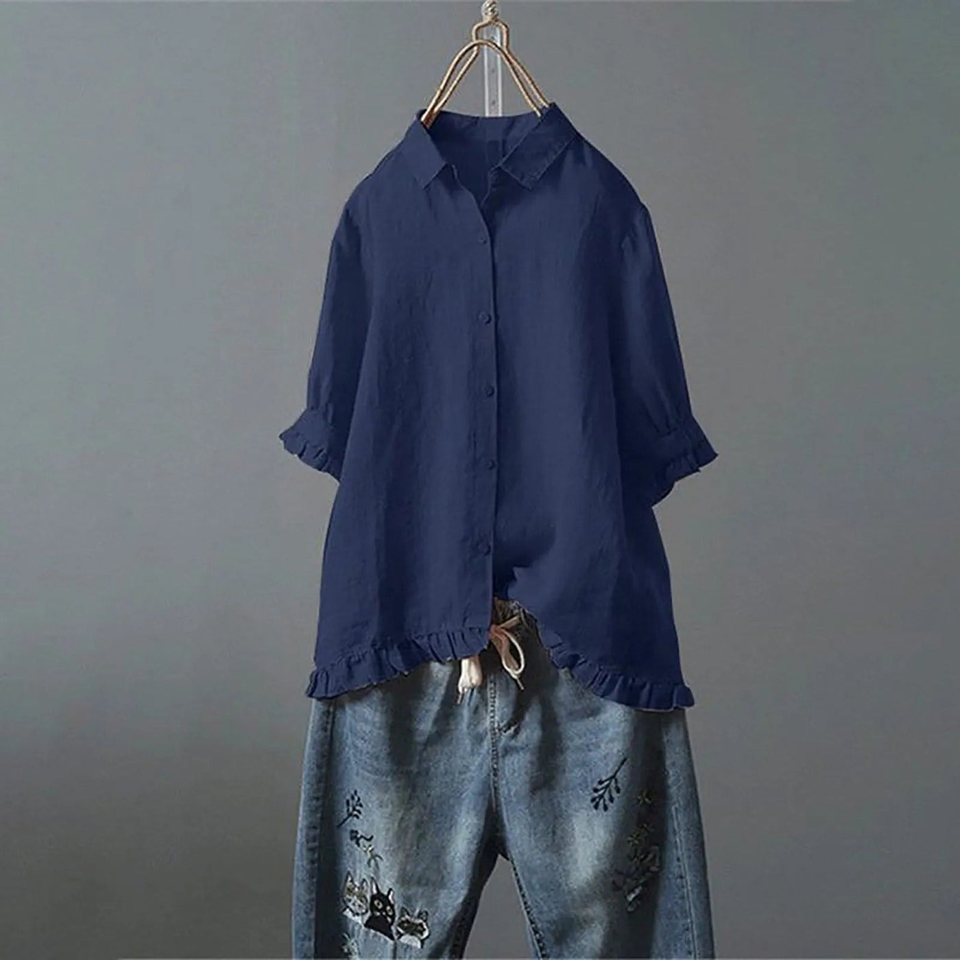 ELENA | Elegant Women's Cotton Blend Shirt
