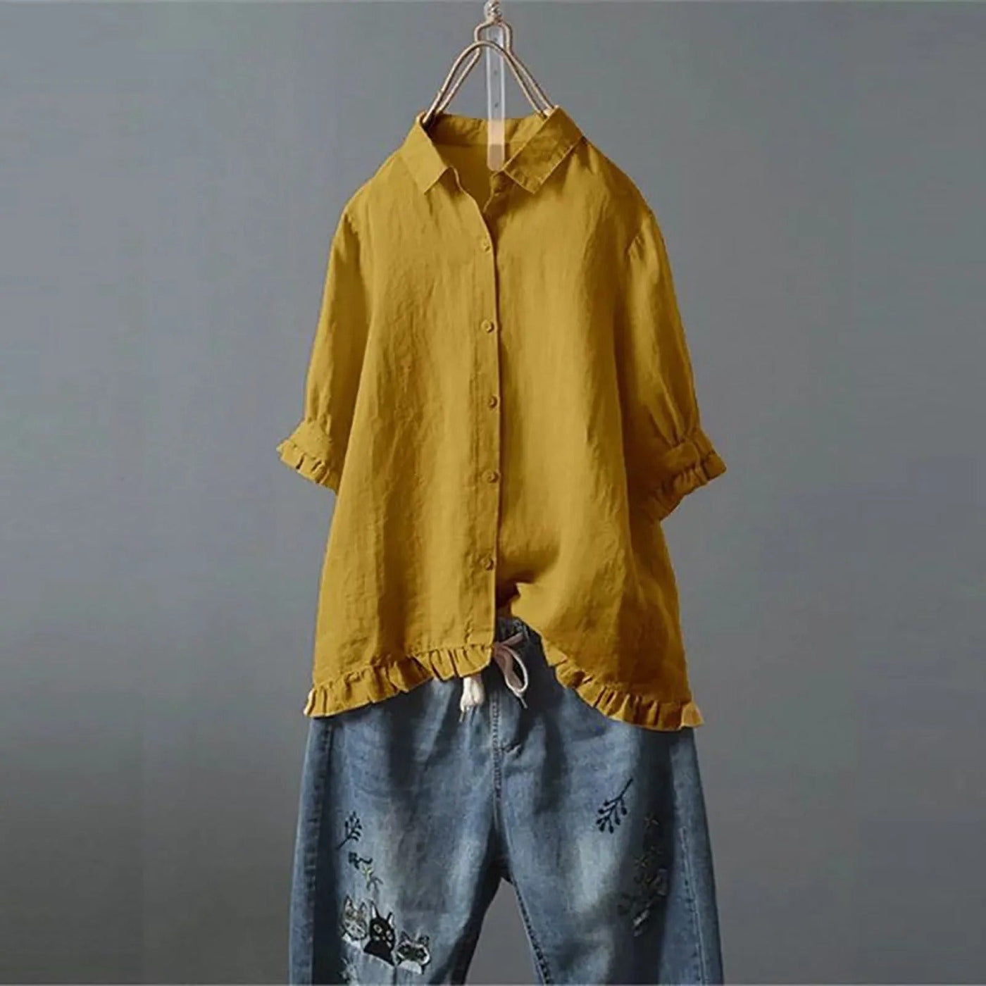 ELENA | Elegant Women's Cotton Blend Shirt