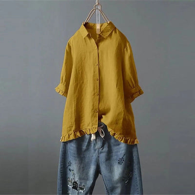 ELENA | Elegant Women's Cotton Blend Shirt