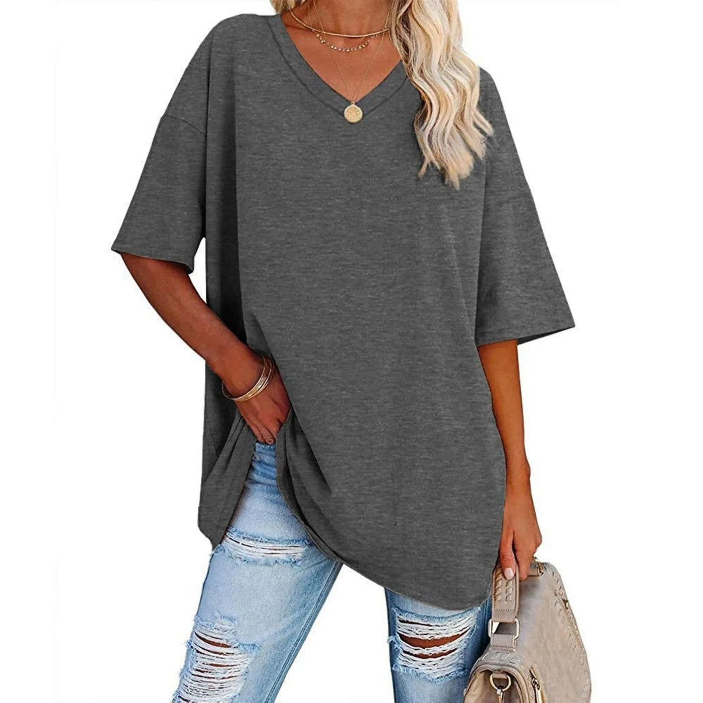 ELENA | Elegante T-Shirt in Cotone Traspirante