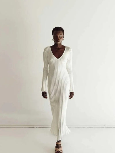Lucy™ | Vestito Midi a Maniche Lunghe