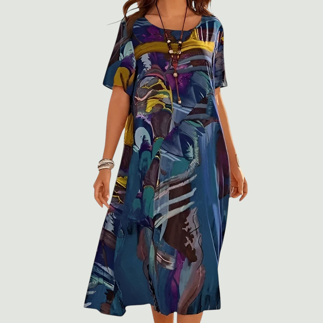 Leviana™ – Elegant and Lightweight Midi-Length Summer Dress