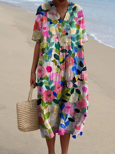 Bente | Vestito Vintage a Fiori
